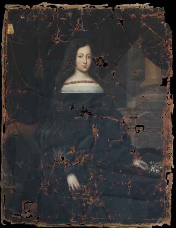 Ignoto XVII secolo Ritratto di Donna Francesca Carafa olio su tela 163 x 132 cm Q 1366 L opera è oggetto di tesi di laurea