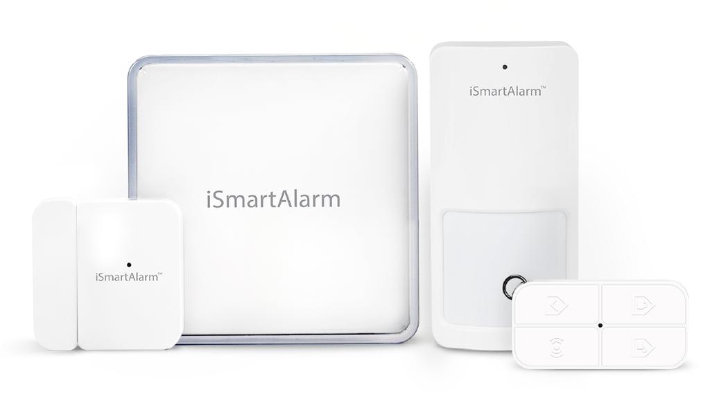 ismart Alarm Starter Pack ismartalarm è un sistema di sicurezza wireless che può essere controllato a distanza da smartphone.