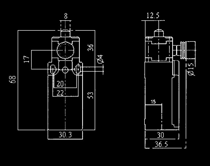 1x10 7 - elettrica 5x10 5 classe I -20 + 60 C; Max 95% RH 120cpm IP66 4A carico resistivo; 2,5A carico induttivo 25 m