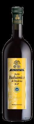 4235 500 g Glassa all Aceto Balsamico di Modena IGP Rossini Cod. 0286 250 ml Aceto Balsamico di Modena IGP Rossini Acidità 6% Cod.