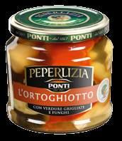 2175 V 370 V 300 L Ortoghiotto Peperlizia Contorno di funghi, verdure grigliate e pomodori secchi sottolio Peperlizia Mixed