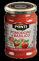 Tomato pulp and Parmigiano Reggiano cheese Tomato & Olives Sauce Tomato pulp, green & black olives 78 Cod.