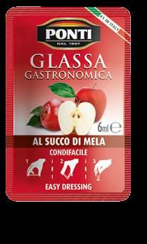 8918 M 6ml Glassa Gastronomica al Succo di Limone Monodose Ponti Porzione singola di Glassa Gastronomica al Succo di Limone