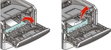 Rimozione degli inceppamenti 68 In caso contrario, completare la seguente procedura: 1 Aprire lo sportello anteriore, quindi rimuovere l'unità.