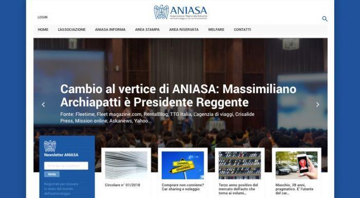 E ONLINE IL NUOVO SITO DI ANIASA Alberto Vita 2018-01-19 Il nuovo sito di Aniasa, l Associazione Nazionale Industria dell Autonoleggio e Servizi Automobilistici, è online (vedilo qui!).