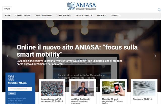 Aniasa, è online il nuovo sito internet Servizi e Tecnologia 22/01/2018 È online il nuovo sito di Aniasa (l Associazione Nazionale Industria dell Autonoleggio e Servizi Automobilistici).