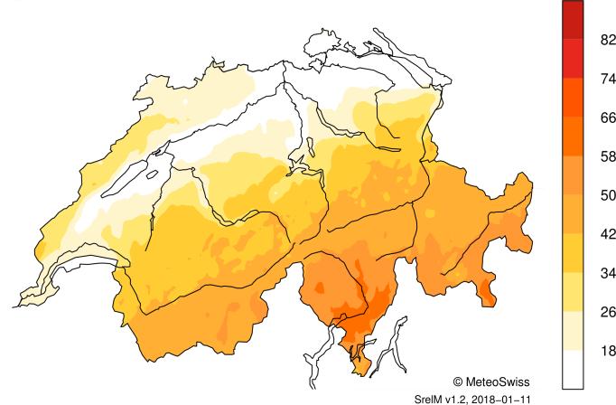 mensile in % della norma Distribuzione della temperatura, precipitazioni e soleggiamento per