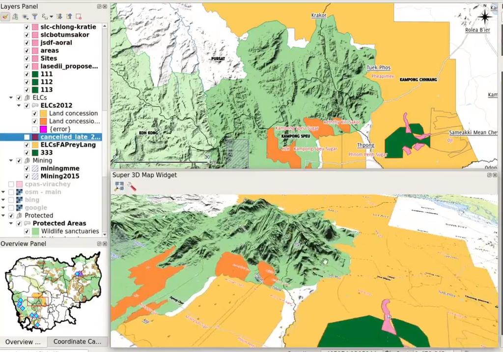 Supporto 3D nativo Supporto 3D nativo Rendering 3D di layer vettoriali Mappe 3D nel