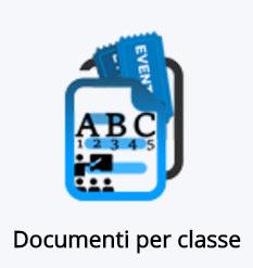 Area Documenti per classe è utilizzata dai docenti per comunicazioni e documenti che riguardano la classe, come ad esempio le Circolari o i verbali dei
