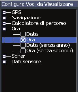 sovrapposti dallo schermo senza eliminare la configurazione attuale dei dati.