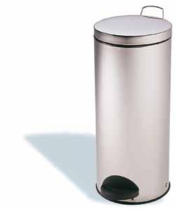 STCA550A/70 Pattumiera inox con ruote e pedale I 70 litri