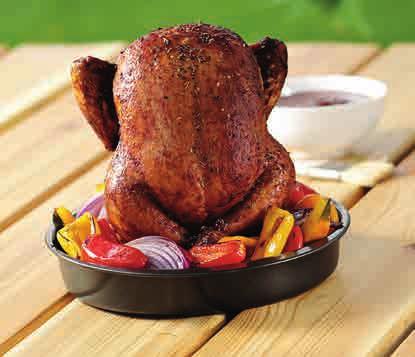 Grilling Indoor/Outdoor Cookware 18 Griglia per pollo NW 36500 Sostegno per la cottura verticale del pollo