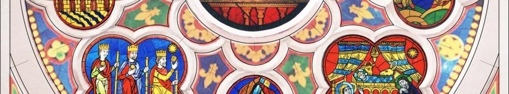 Cristo (Cattedrale di Chartres) e dalle vetrate della