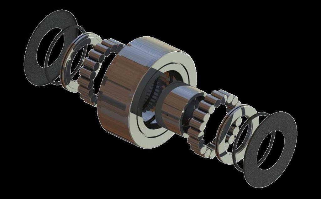 esterna 3 Anello con doppio bordo di guida sulla superficie esterna Anello interno eseguito in acciaio a tutta tempra 100Cr6 (UNI 3097) e possono raggiungere, dopo trattamento di tempra e