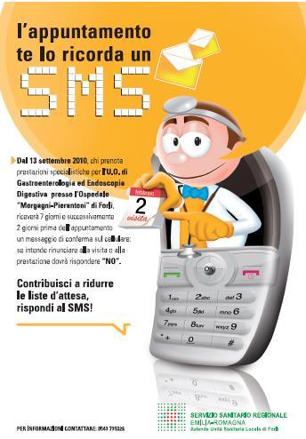 Progetto SMS SMS: 7 e 2 gg prima dell