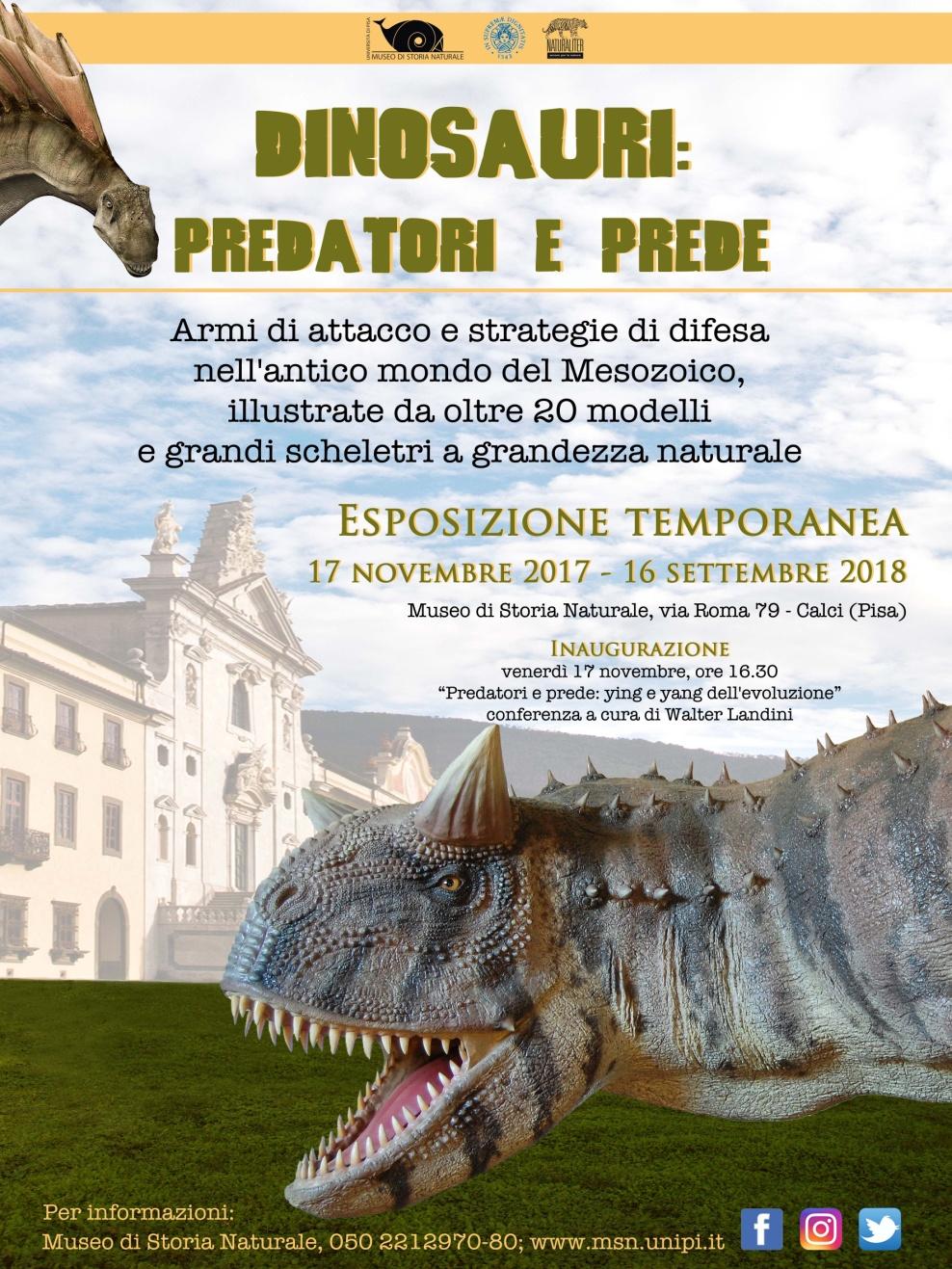 la Galleria dei Dinosauri la mostra temporanea sui dinosauri ingloba la nostra esposizione permanente poiché la pannellistica è piuttosto eterogenea una dispensa è a disposizione degli insegnanti la