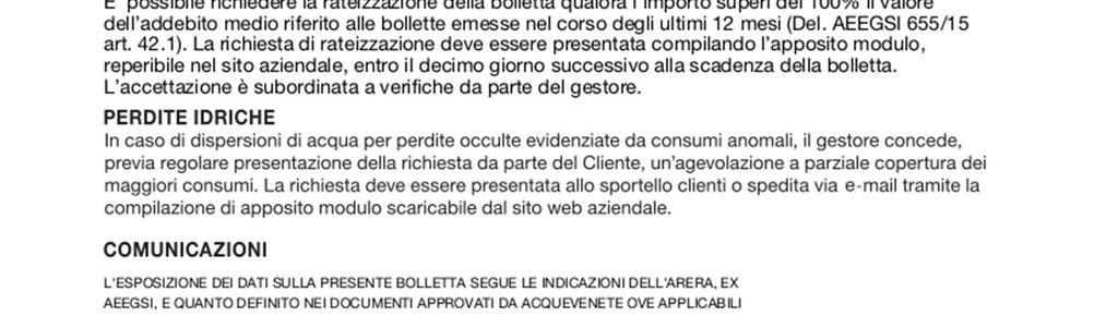 Agevolazioni: Istruzioni per ottenere le agevolazioni previste dalla carta dei servizi.