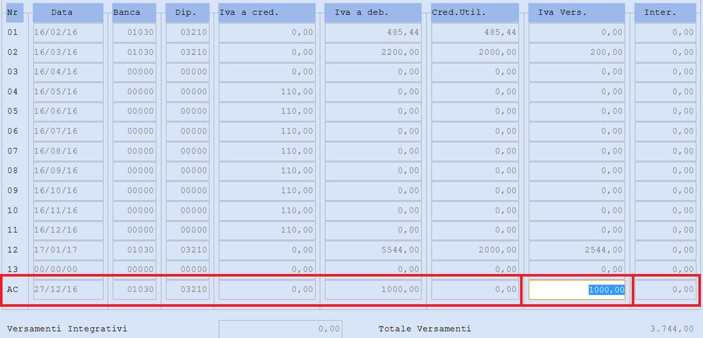 Versamenti Ditte Esterne Per il corretto calcolo dell Acconto di aziende TRIMESTRALI (sia gestite in Contabilità, sia quelle esterne caricate solo in Dichiarazione Annuale IVA), è necessario aver