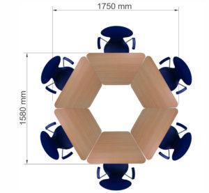 Scheda Tecnica per bando di gara Banchi singoli trapezoidali adatti per formare isole o altre forme di gruppi di banchi all interno dell aula.