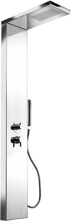 Colonna doccia multifunzione in acciaio inox completa di body jets, doccia e soffioni Shower column multifunction in stainless steel complete