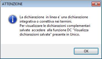 visualizzato un messaggio per ricordare che si sta lavorando sull archivio modificato: 6. Abilitazione delega da Dichiarazione Correttiva 22-23-24.