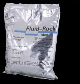 Il gesso per zoccoli Fluid-Rock può essere colato direttamente nel formatore per modelli, senza