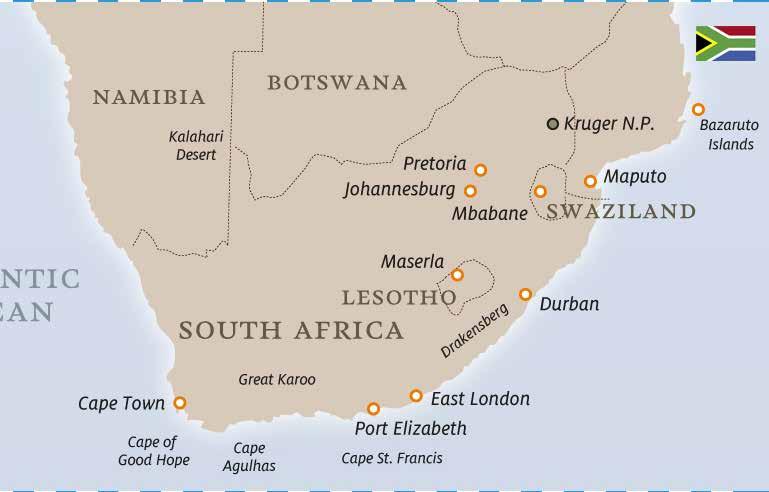 sud africa Tour - Ritmo Sudafricano 13-22 OTTOBRE 2018 10 giorni, 7 notti Il Ritmo Sudafricano è una delle nostre proposte più apprezzate per lo straordinario rapporto qualitàprezzo.