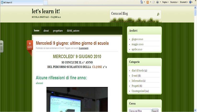 Il blog WORDPRESS