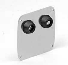 CGA-20 P Terminale per monorotaia in alluminio End stopper for aluminium
