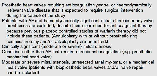 Definition of valvular versus non-valvular AF in trials on NOACs based on exclusion