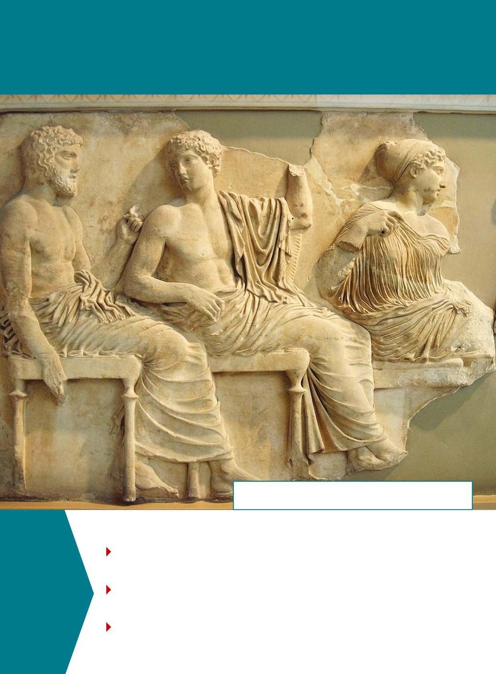 3. L ARTE DELL ANTICA GRECIA Processione Panatenaica, particolare del fregio del Partenone, 447-432 a.c. circa, marmo, Atene, Museo dell Acropoli.