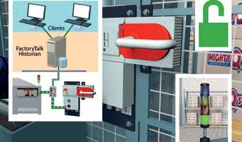 Scenario 2 Richiesta di accesso sicuro su rete EtherNet/IP Posizione della protezione, stato di blocco e richiesta di