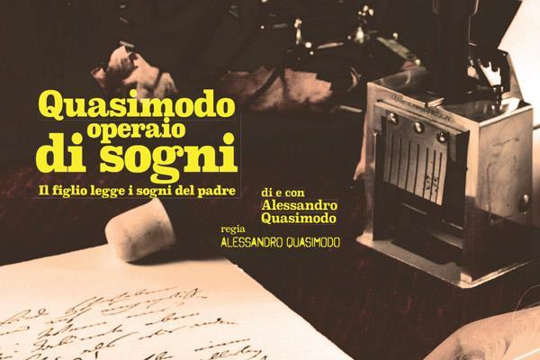 21 gennaio al Teatro No hma 17 gennaio 2018 Paolo Marsico La poesia di Salvatore Quasimodo letta dalla