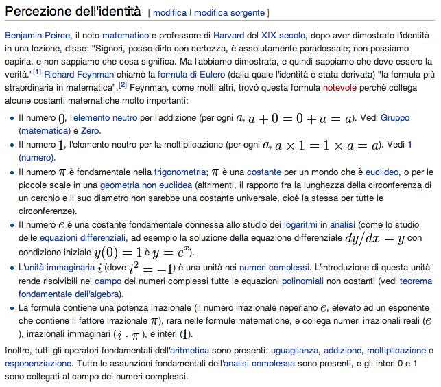 3. Rappresentazione geometrica di un numero complesso immaginario nella definizione della funzione esponenziale, ossia porre x = 0): e i y = cos(y) + i sin(y), Lo studente verifichi che y R e i y =