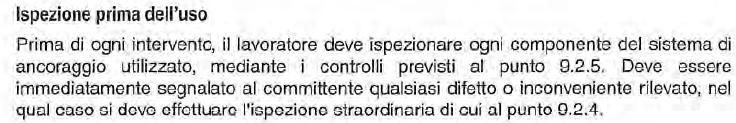 Specifiche operative A cura dell utilizzatore 9.2.