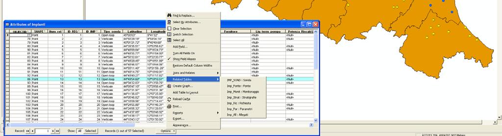 Banca Dati RER sonde geotermiche Strumento di