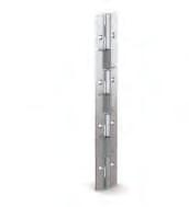 ERNIERE MOLL con molla ad aprire lunghezza 240mm M(0 ) : 2.1Nm; M(90 ) : 1.35Nm; M(180 ) : 0.69Nm Molla in acciaio inox. N. Ordine N.