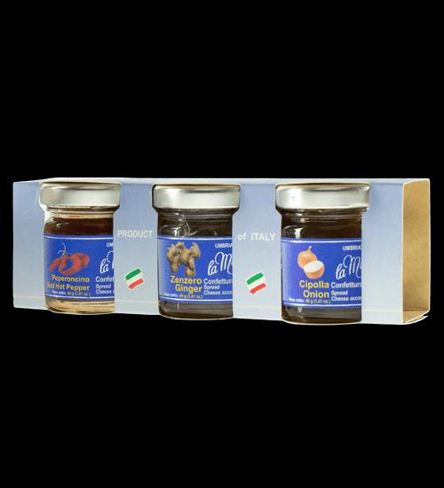 Confetture extra peperoncino, zenzero, cipolla -