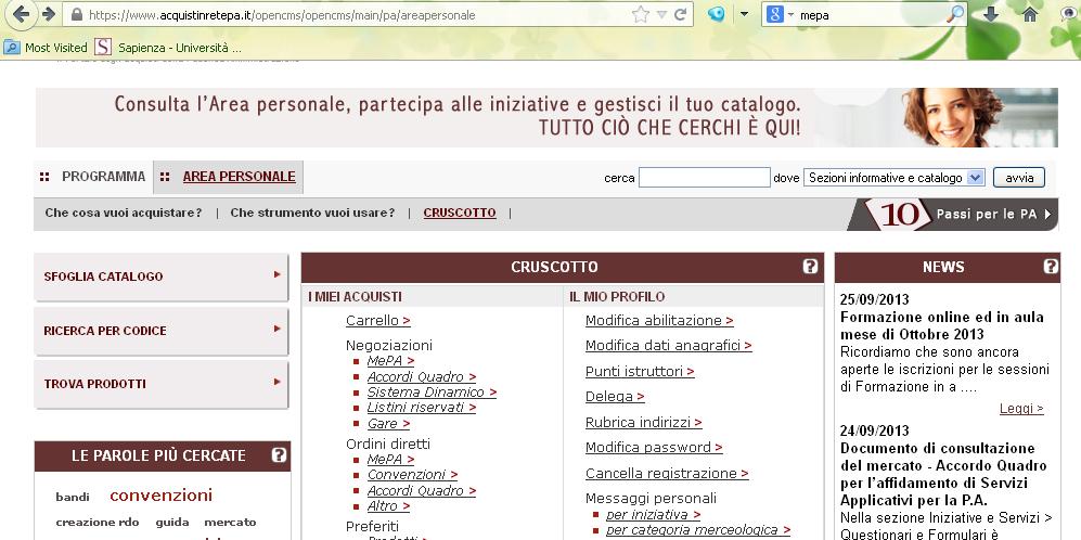 Il Punto Ordinante dopo aver effettuato tutti i controlli necessari provvederà a rendere