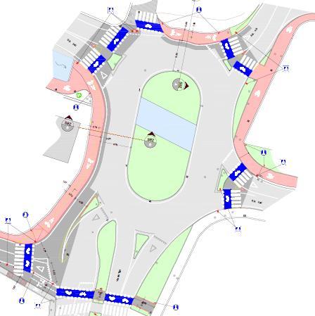 Rotatoria SS 240 Viale dei Tigli: Realizzazione di attraversamenti