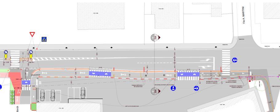 Realizzazione nuovo percorso ciclopedonale in Viale Trento