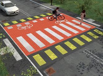 Nuovi attraversamenti ciclopedonali in «Viale Rovereto» Ciclabile lungo il