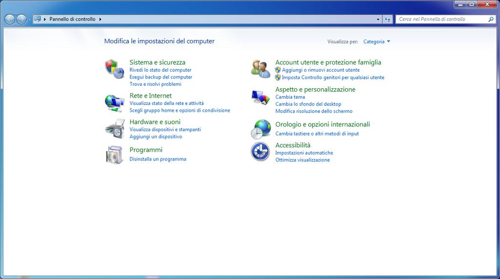 Visualizzazione estensione dei file