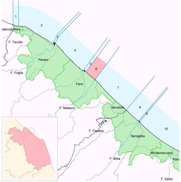 INTERVENTO N. 1 Litorale a sud del porto: viale Ruggeri/Sassonia Comune di Fano UNITA' FISIOGRAFICA N.