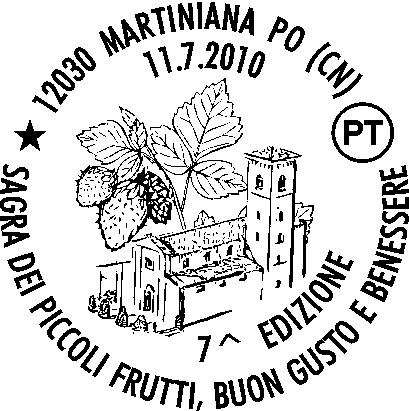 1061 RICHIEDENTE: Comune di Martiniana Po SEDE DEL SERVIZIO: c/o stand allestito in Via Roma, 29 12030 Martiniana Po (CN) DATA: 11/7/10 ORARIO: 10.30/17.