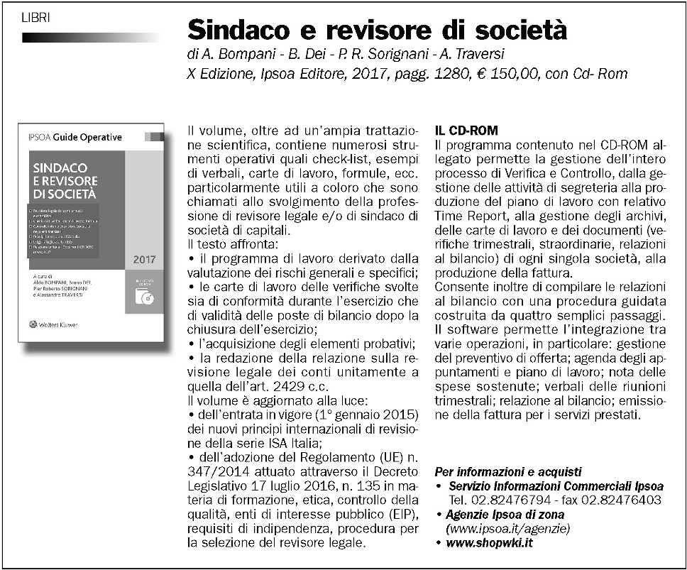 Stefano Bianchi - Copyright Wolters Kluwer Italia s.r.l. Principi di revisione dal recepimento della Direttiva UE 56/2014 e dal Reg.