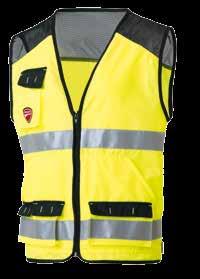 GILET HV / VEST HV INN-BOX 61DUC1 100% Polyester 130 g/mq (XF3012) Fondo giacca posteriore sagomato / Inserti in rete / Inserti con bande rifrangenti / Tasca portacellulare con patta e velcro /