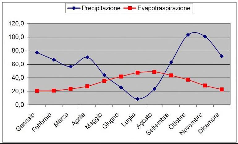 TEMATICA REGIMENTAZIONE IDRICA E IRRIGAZIONE NECESSITA FINO A 400 L/MQ/ANNO