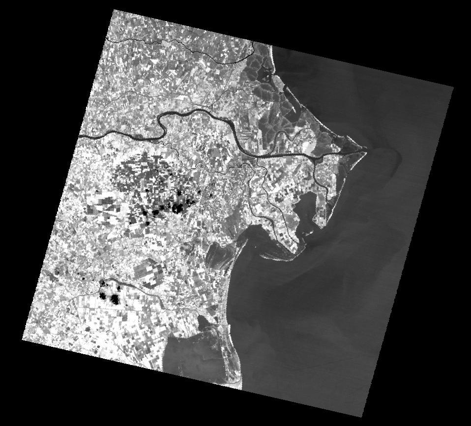 In Figura 2 si riporta invece la seconda area di studio: il delta del fiume Po. L immagine è stata acquisita contemporaneamente dal sensore ASTER e MODIS il 22 agosto 2008.