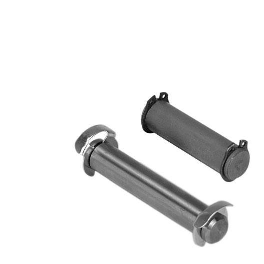 Perno con anelli elastici per "supporto angolare per cerniera" e "controsupporto" Diametro pistone Numero di materiale Numero di materiale A D max.